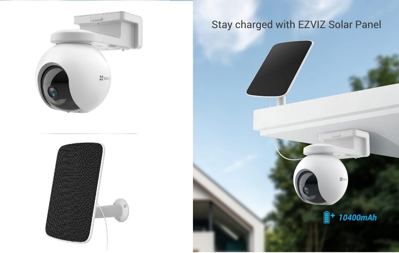 EZVIZ 5W Solarpanel Für Kamera - Typ-C Mit 3m Kabel